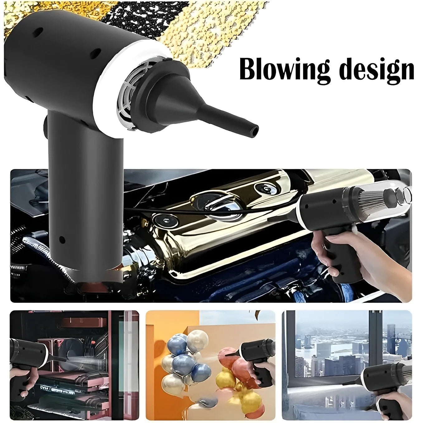 3-in-1 Mini Cordless Vacuum Cleaner