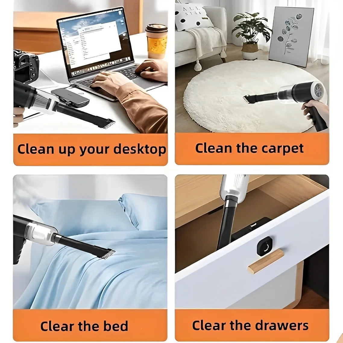 3-in-1 Mini Cordless Vacuum Cleaner
